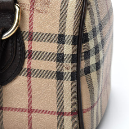 Burberry Haymarket Small Chester Bowling Bag Chocolate 12 of 17
