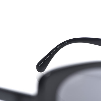 Chanel Acetate Strass Polarized Square Sunglasses 5422-B Black 5 of 8