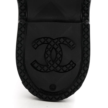 Chanel Caoutchouk CC High Boots 39 Black 7 of 12