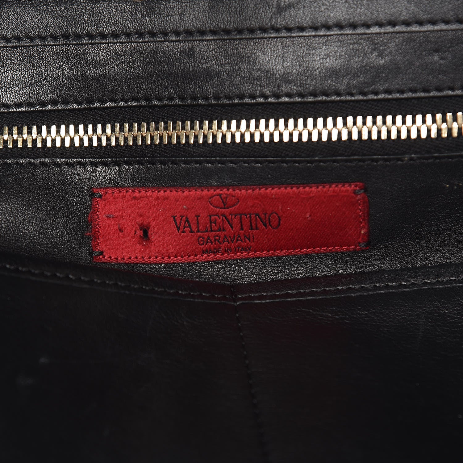 Valentino Garavani Vitello Medium Rockstud All Over Tote Black 8 of 8