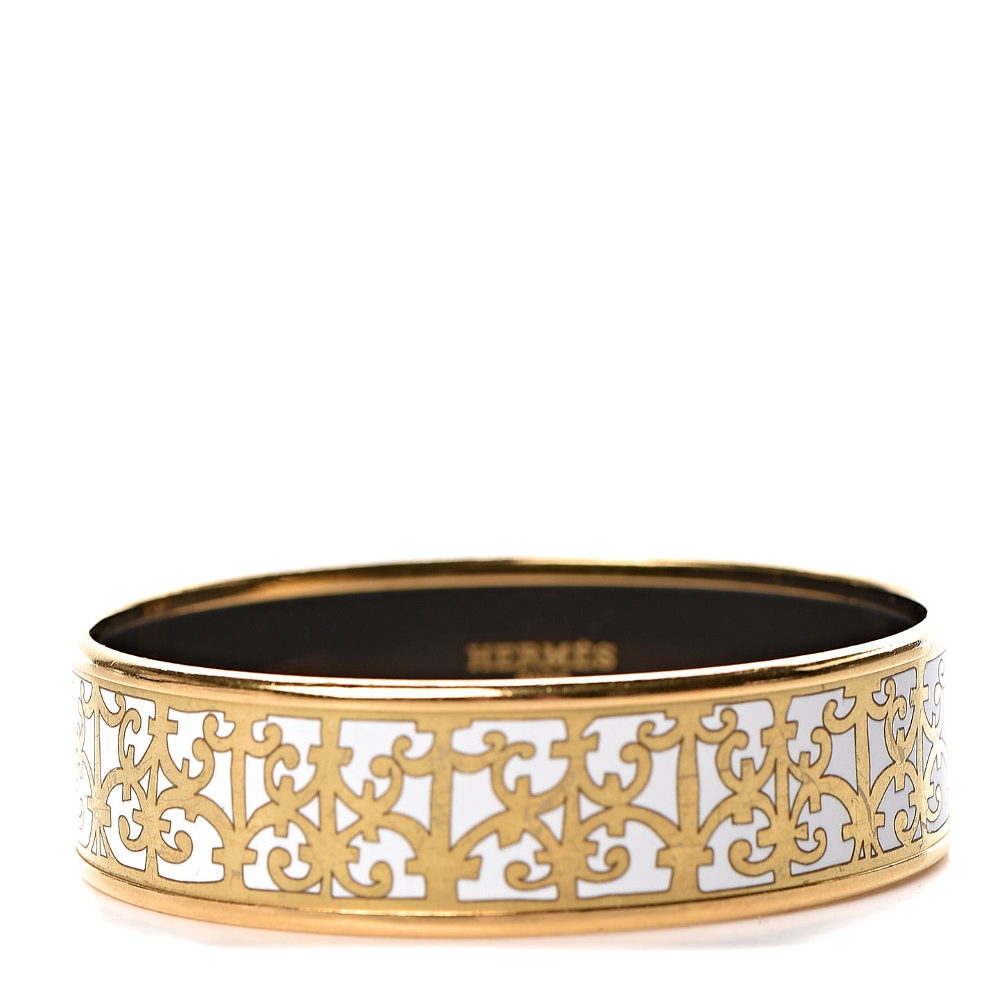 Enamel Printed Wide Balcons du Guadalquivir Bracelet 65 Gold