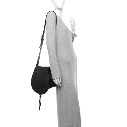 Chloe Calfskin Medium Marcie Round Crossbody Bag Black 2 of 9