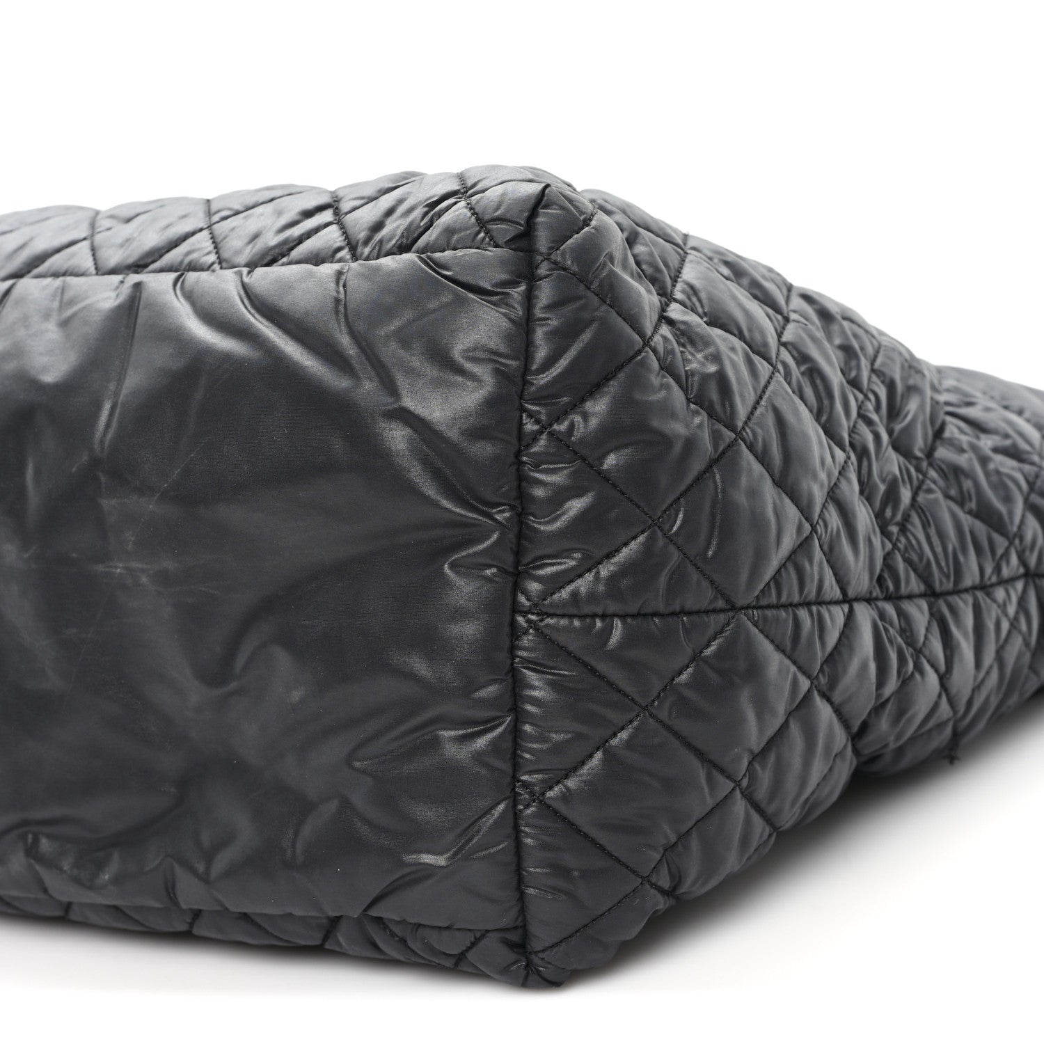 Chanel Nylon Quilted Large Coco Cocoon Tote Black 10 of 13