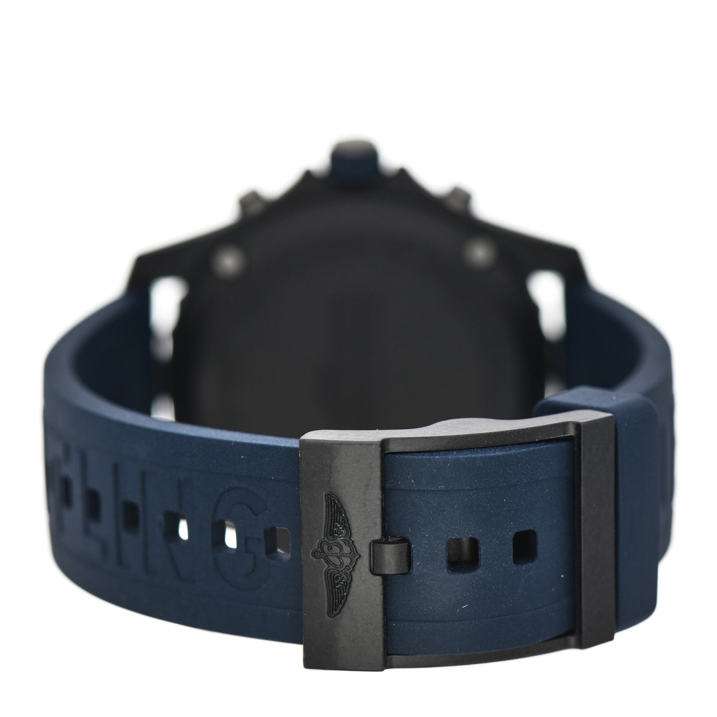 Breitlight Rubber 44mm Endurance Pro Chronograph Quartz Watch Black X82310