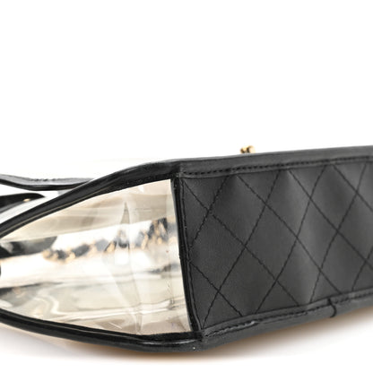Chanel Lambskin PVC Medium Sand By The Sea Flap Black 9 of 10