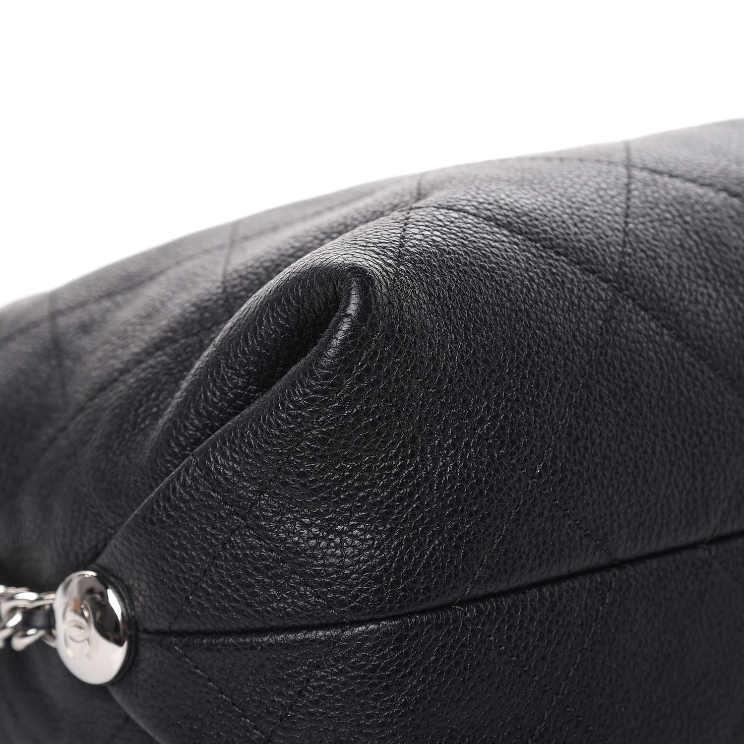 Chanel Grained Calfskin Stitched Medium Braided With Style Hobo Black 12 of 14