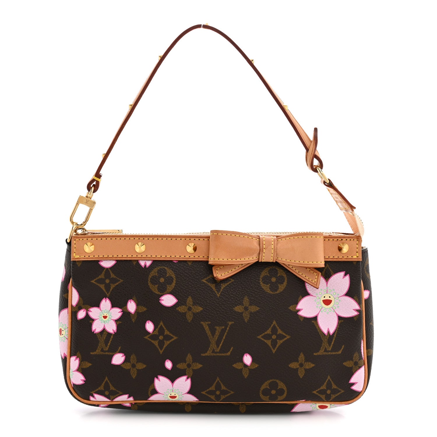 Louis Vuitton Monogram Cherry Blossom Pochette Accessories Brown 1 of 12