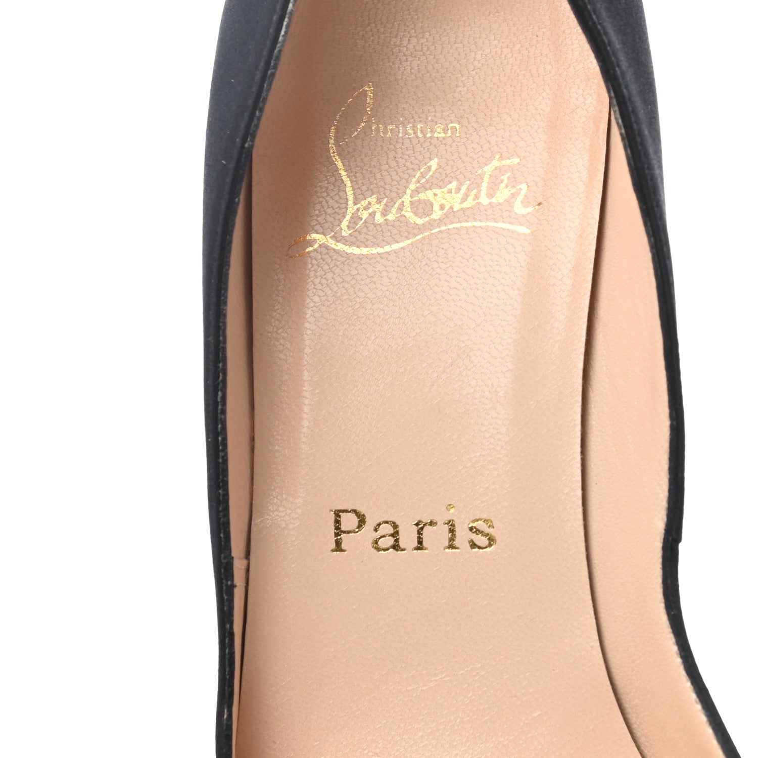 Christian Louboutin Satin Decollete 554 100 Pumps 37.5 Black 7 of 7