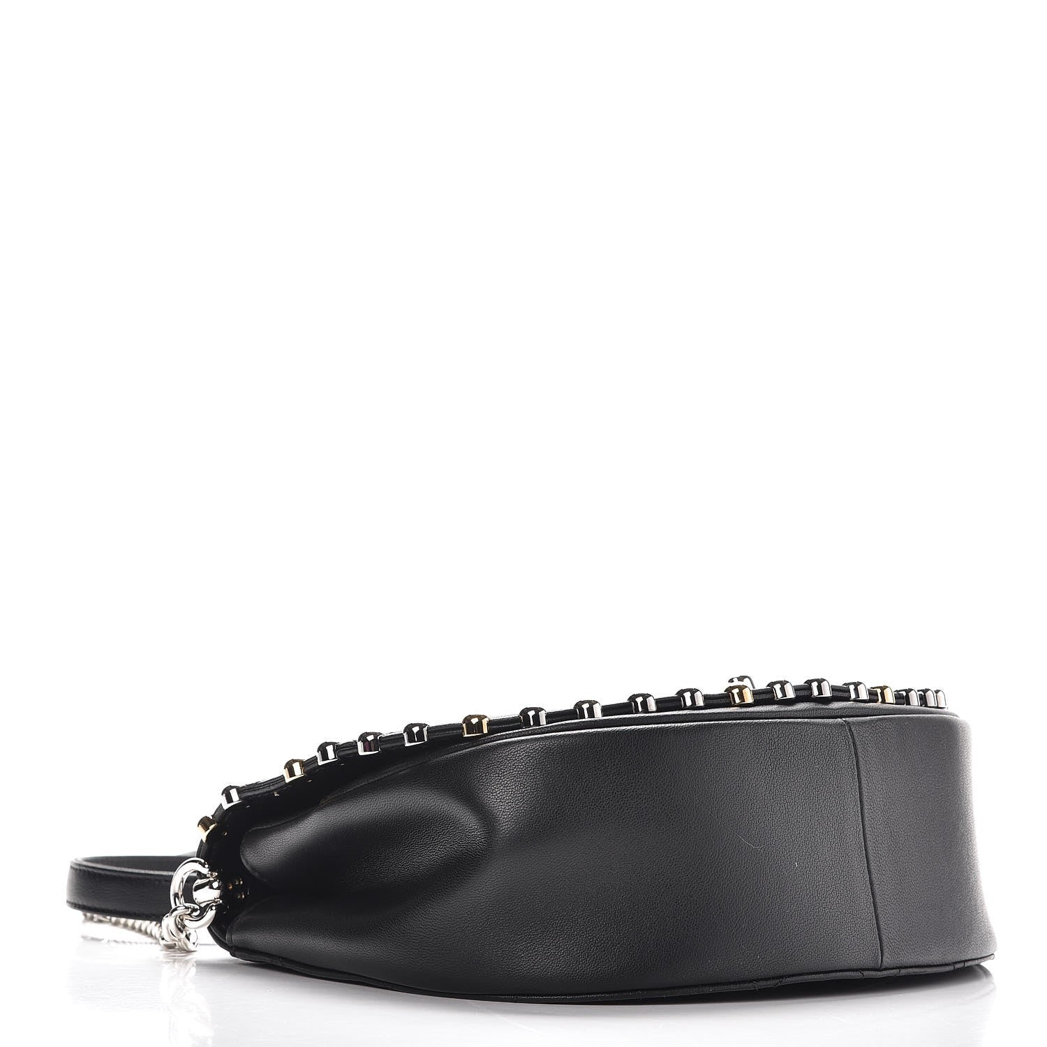 Chanel Lambskin Quilted Studded Bubble Flap Black 4 of 8