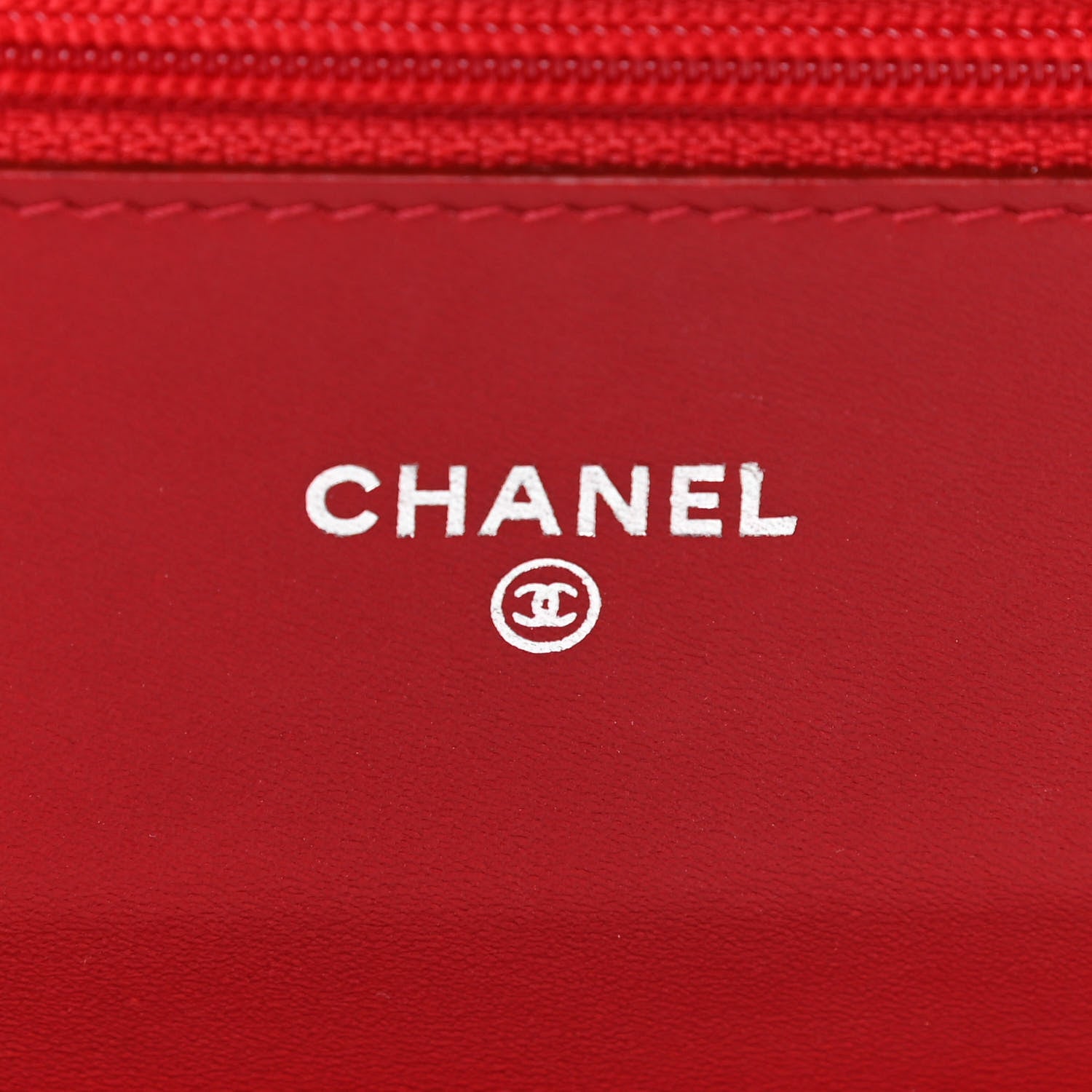 Chanel Patent Quilted Brilliant Wallet On Chain WOC Red 6 of 12