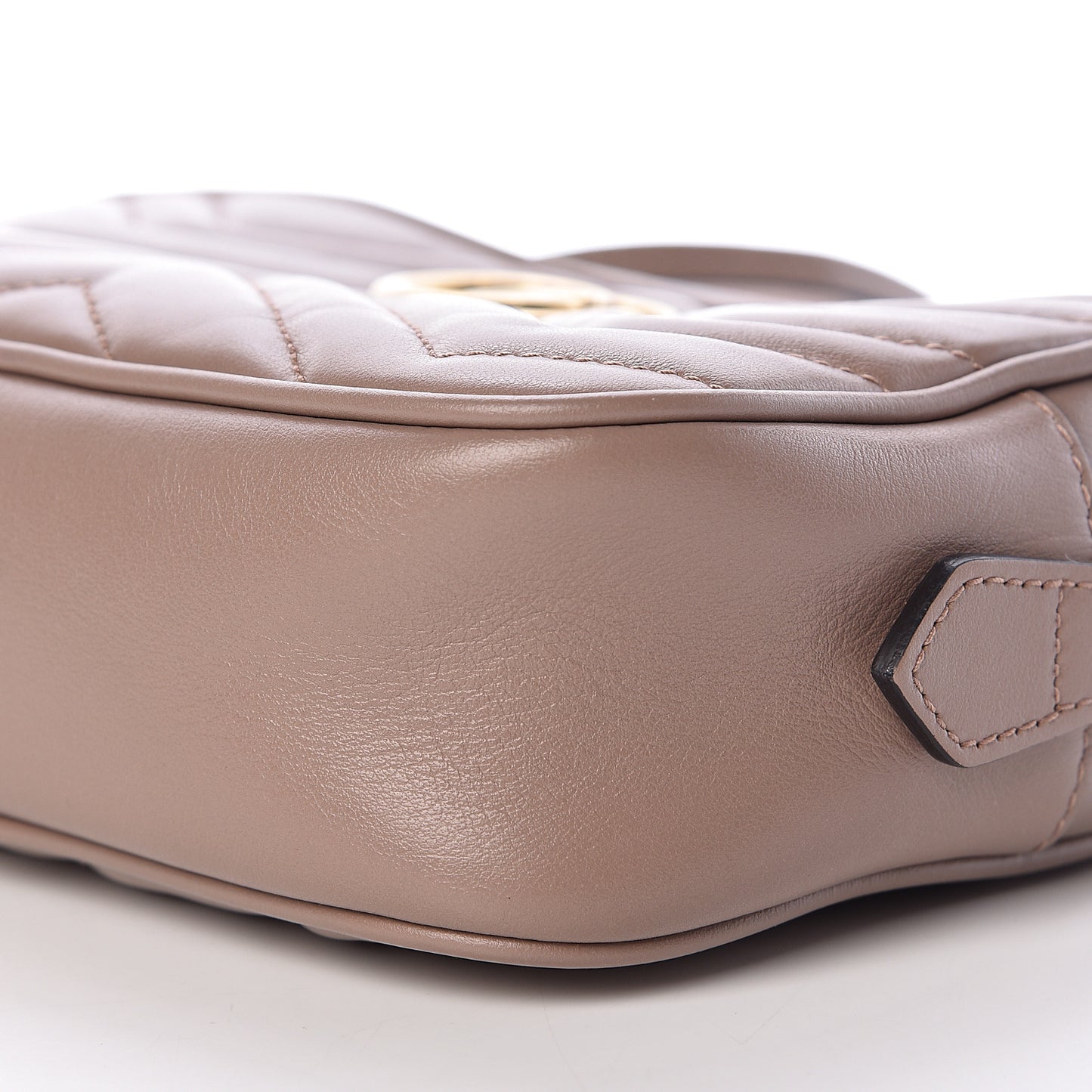 Calfskin Matelasse Mini GG Marmont Chain Shoulder Bag Porcelain Rose