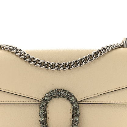 Gucci Textured Calfskin Crystal Small Dionysus Shoulder Bag Mystic White 9 of 14