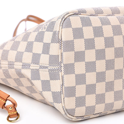 Louis Vuitton Damier Azur Neo Neverfull MM Rose Ballerine 8 of 15