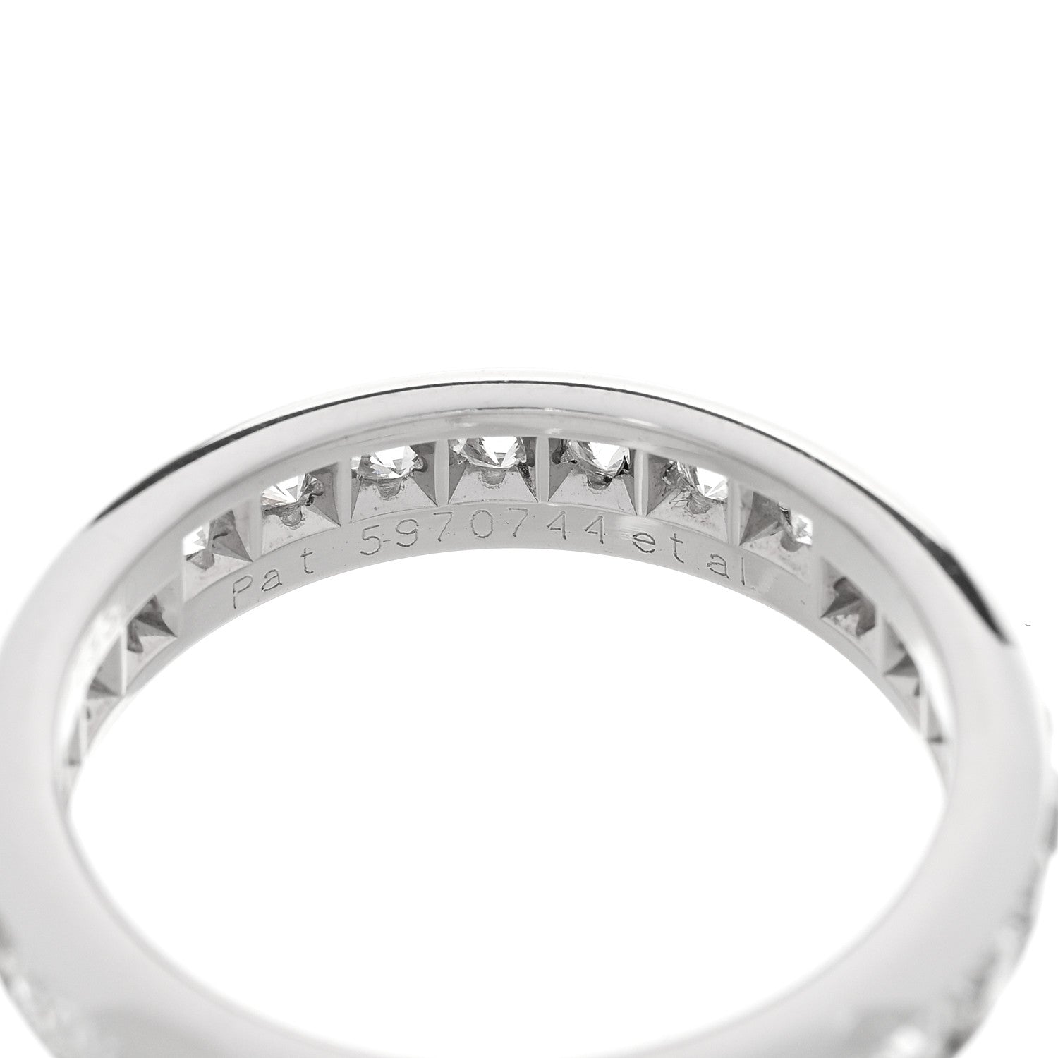 Tiffany Platinum Diamond .92ctw Lucida Eternity Band Ring 49 5 5 of 5