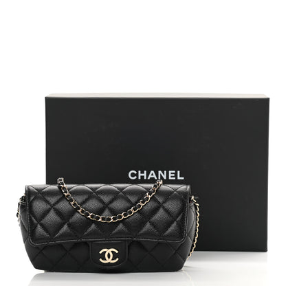 Chanel Caviar Quilted Glasses Case With Chain Black 12 of 12