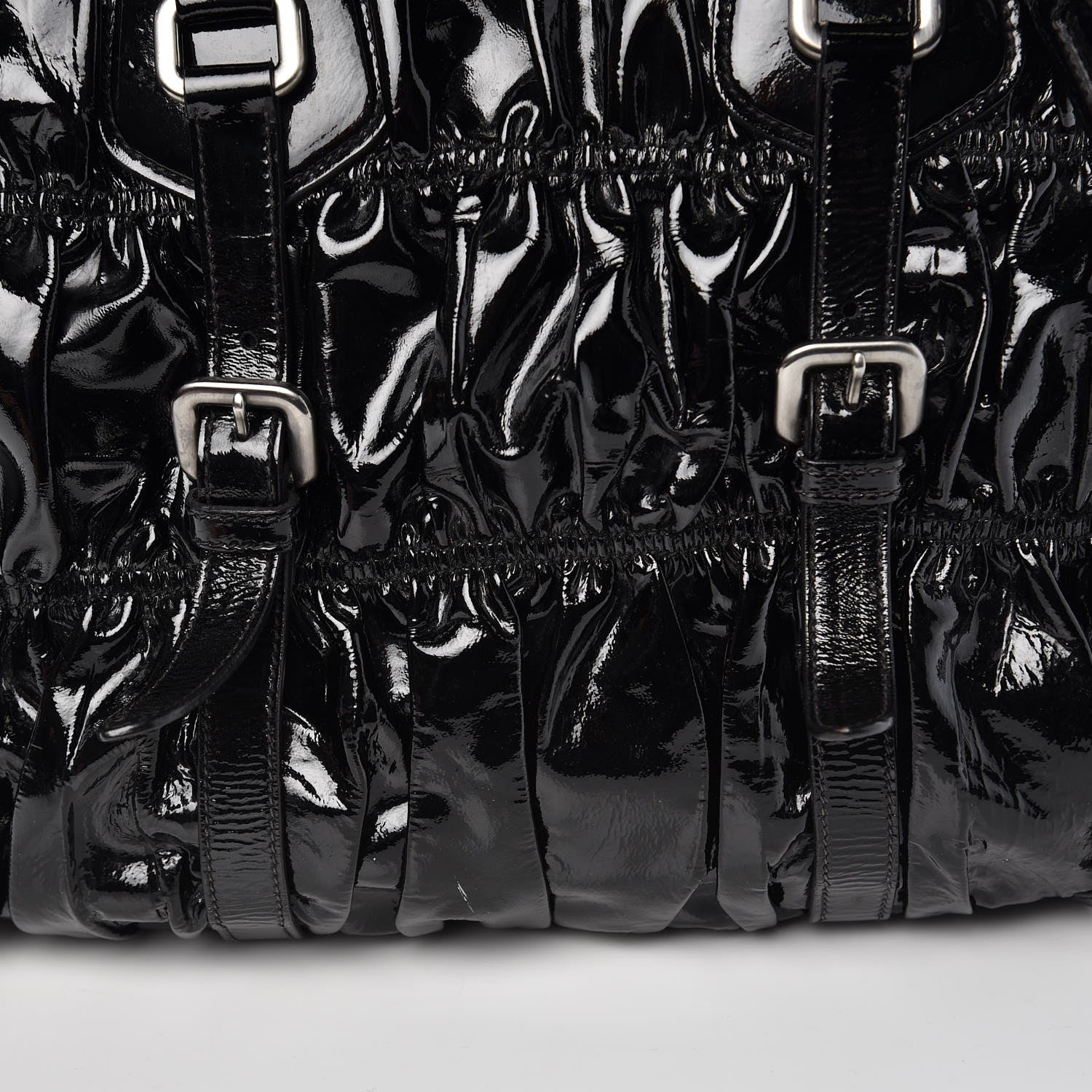 Prada Vernice Gaufre Tote Black 12 of 12