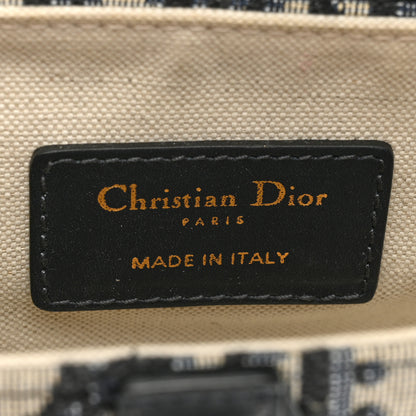 Christian Dior Oblique Mini Saddle Bag Blue 6 of 9