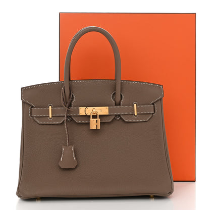Hermes Togo Birkin 30 Etoupe 15 of 15