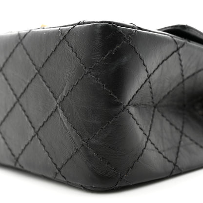 Chanel Aged Calfskin Quilted 2.55 Reissue Mini Flap Black 10 of 11