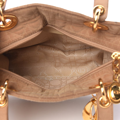 Christian Dior Nylon Cannage Medium Lady Dior Beige 5 of 21