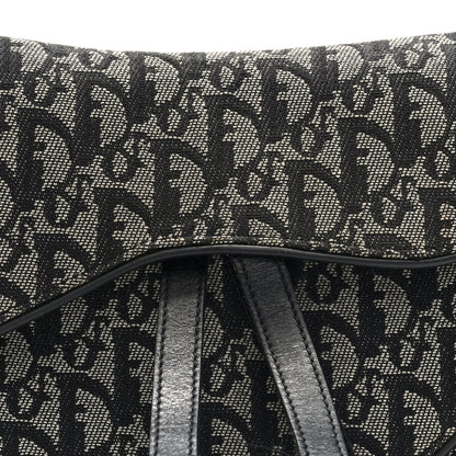 Christian Dior Monogram Double Saddle Bag Black 8 of 12