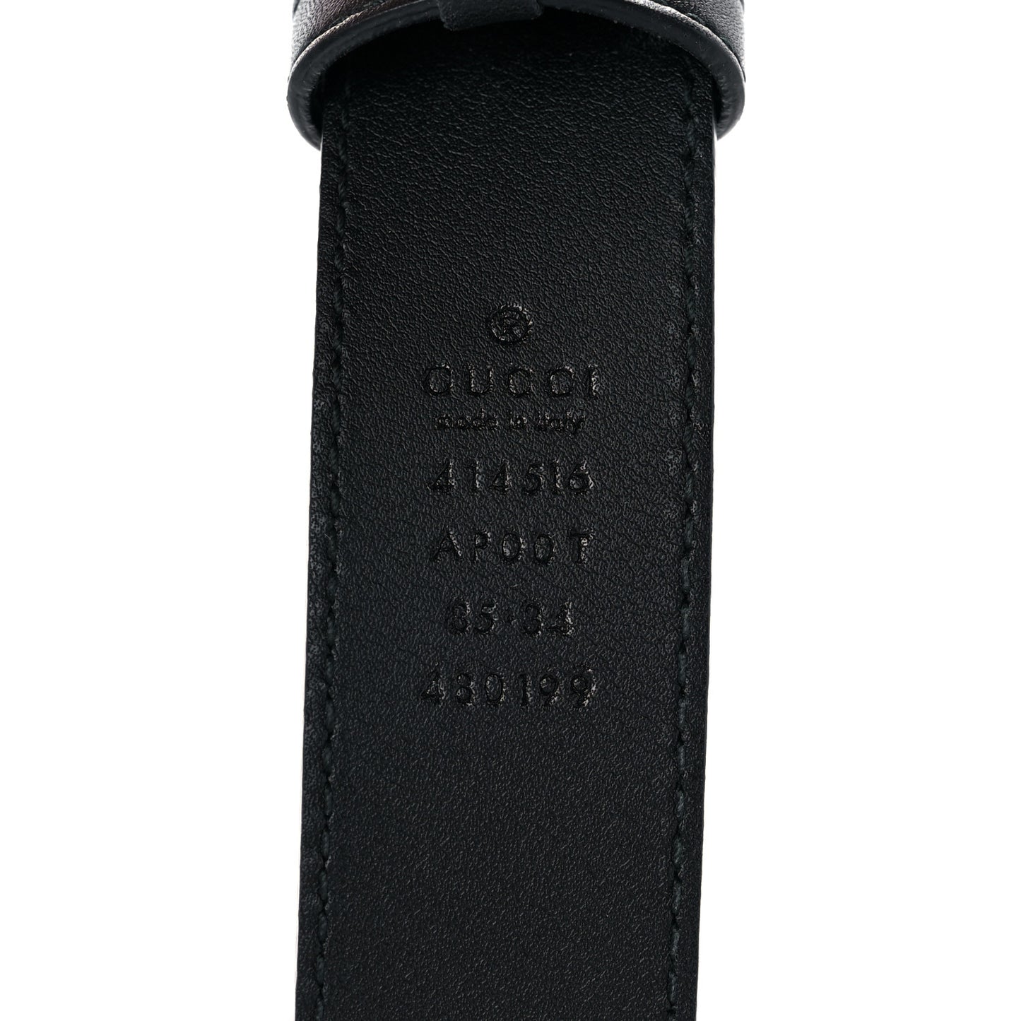 Calfskin Double G 30mm Belt 85 34 Black