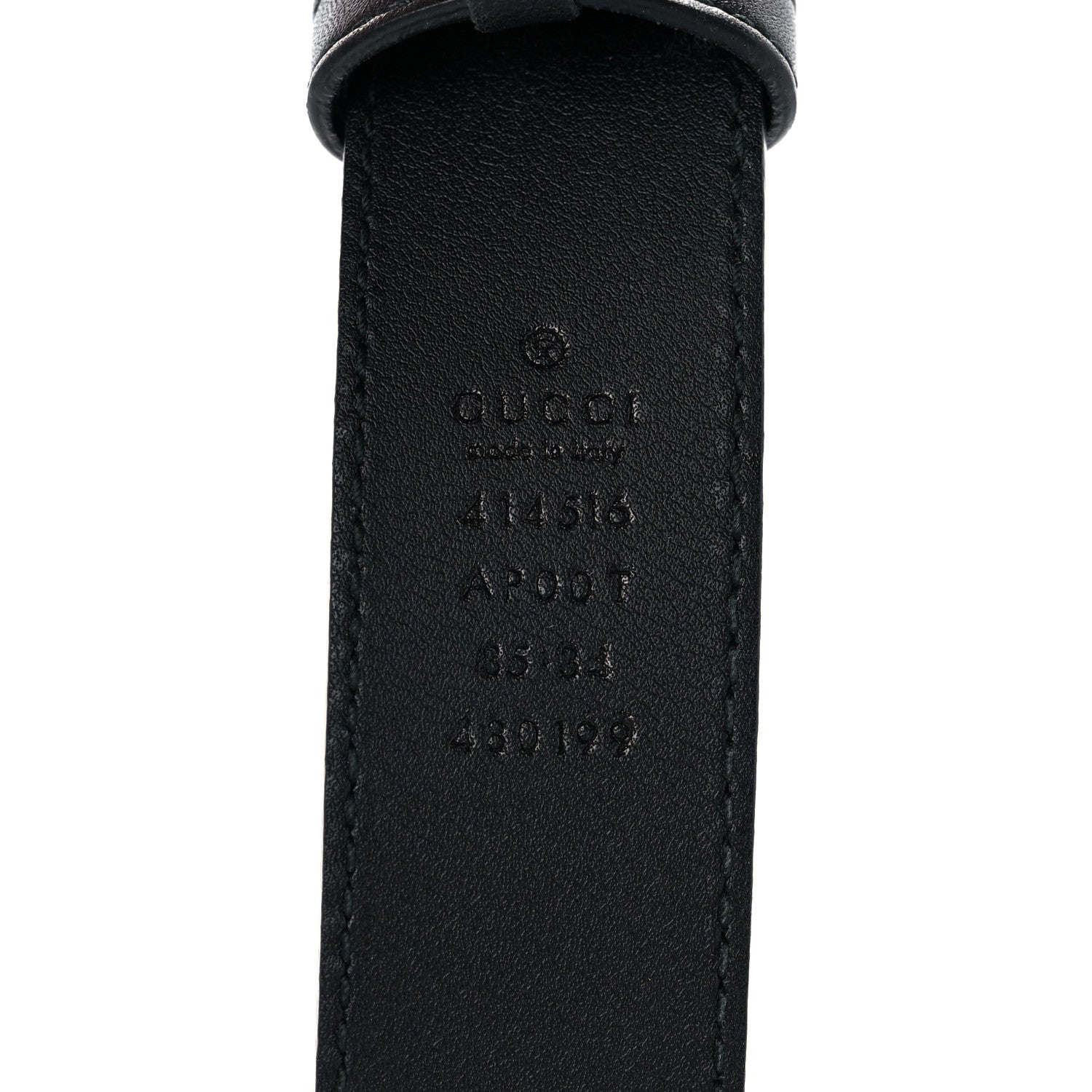 Gucci Calfskin Double G 30mm Belt 85 34 Black 4 of 6