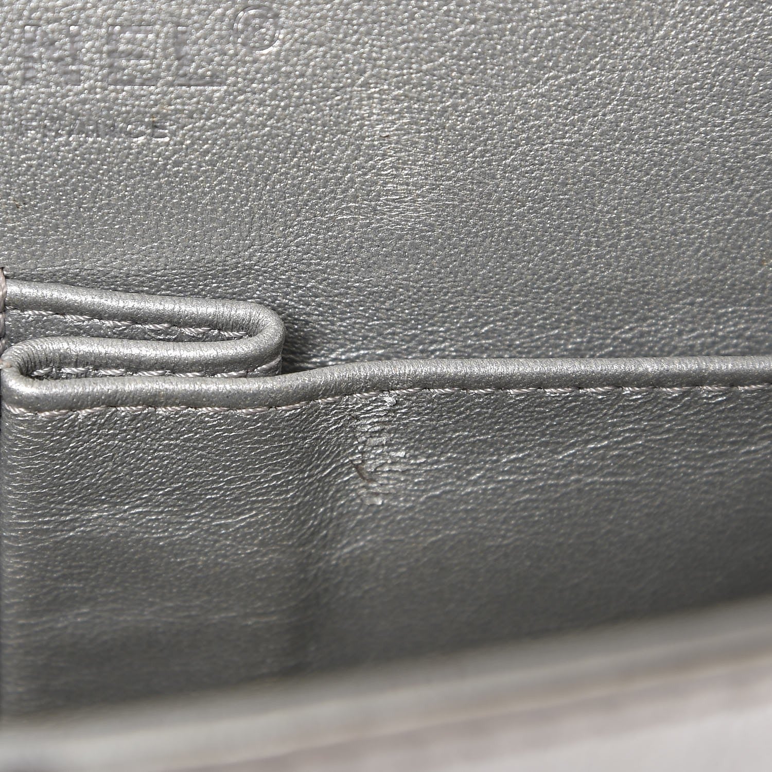 Chanel Metallic Aged Calfskin Quilted 2.55 Reissue 227 Flap Silver 9 of 22