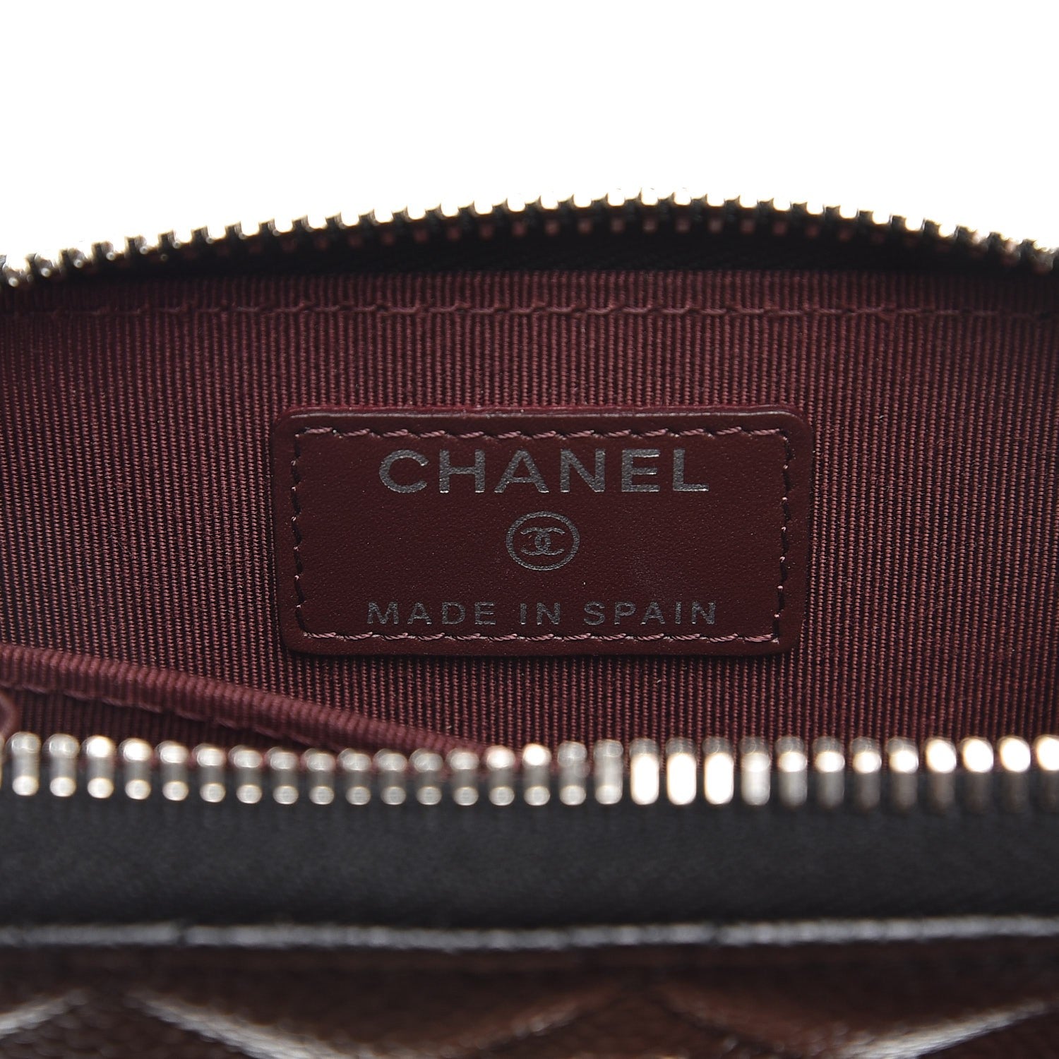 Chanel Caviar Quilted Zip Coin Purse Black 6 of 8