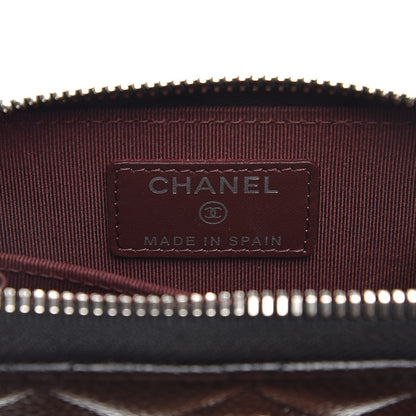 Chanel Caviar Quilted Zip Coin Purse Black 6 of 8