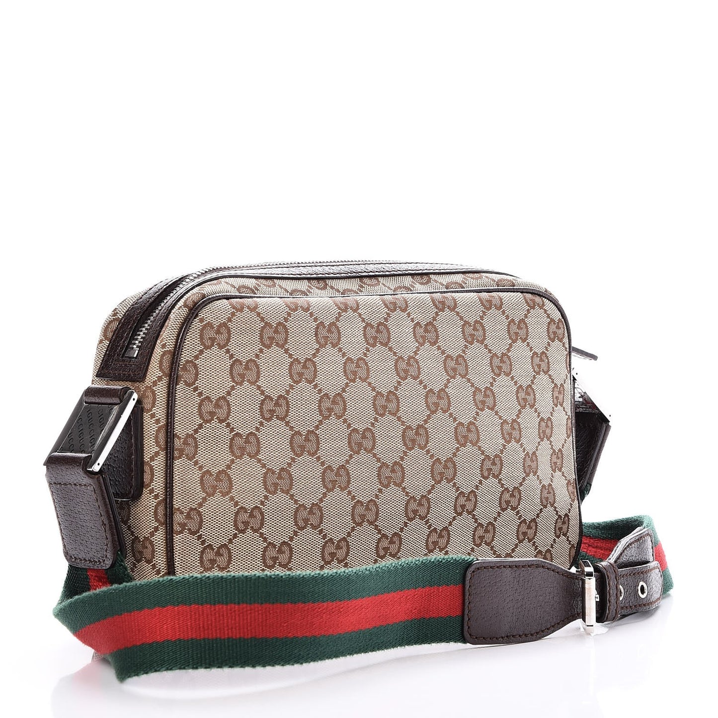 Monogram Signature Web Camera Bag Brown
