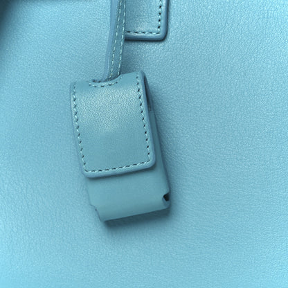 Saint Laurent Calfskin Nano Sac De Jour Turquoise 10 of 12