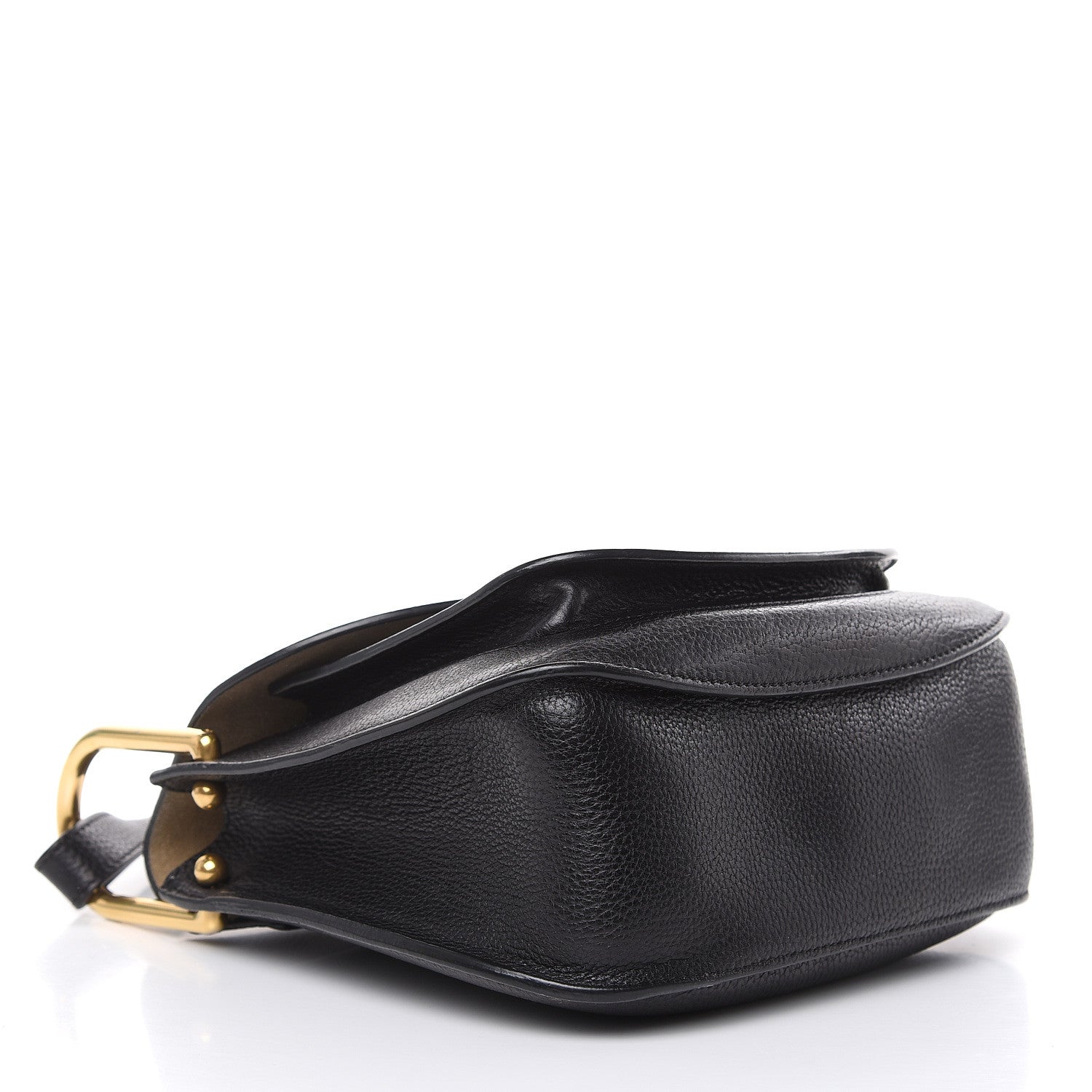 Chloe Grained Calfskin Small Hudson Tassel Shoulder Bag Black 4 of 19