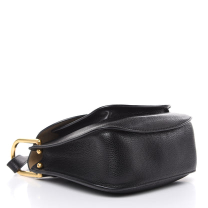 Chloe Grained Calfskin Small Hudson Tassel Shoulder Bag Black 4 of 19
