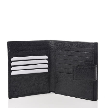 Gucci Dollar Calfskin Double G French Flap Wallet Black 4 of 6