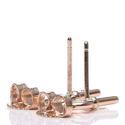 Tiffany 18K Rose Gold Mini Key Earrings 3 of 6