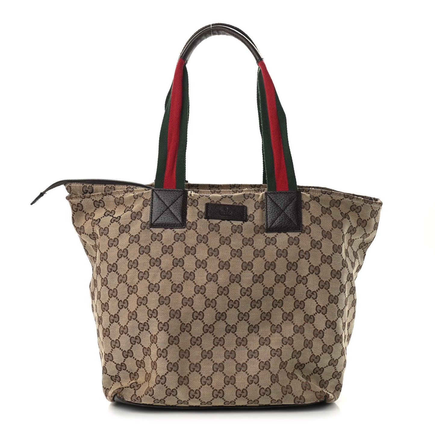 GG Monogram Large Web Handle Bucket Tote