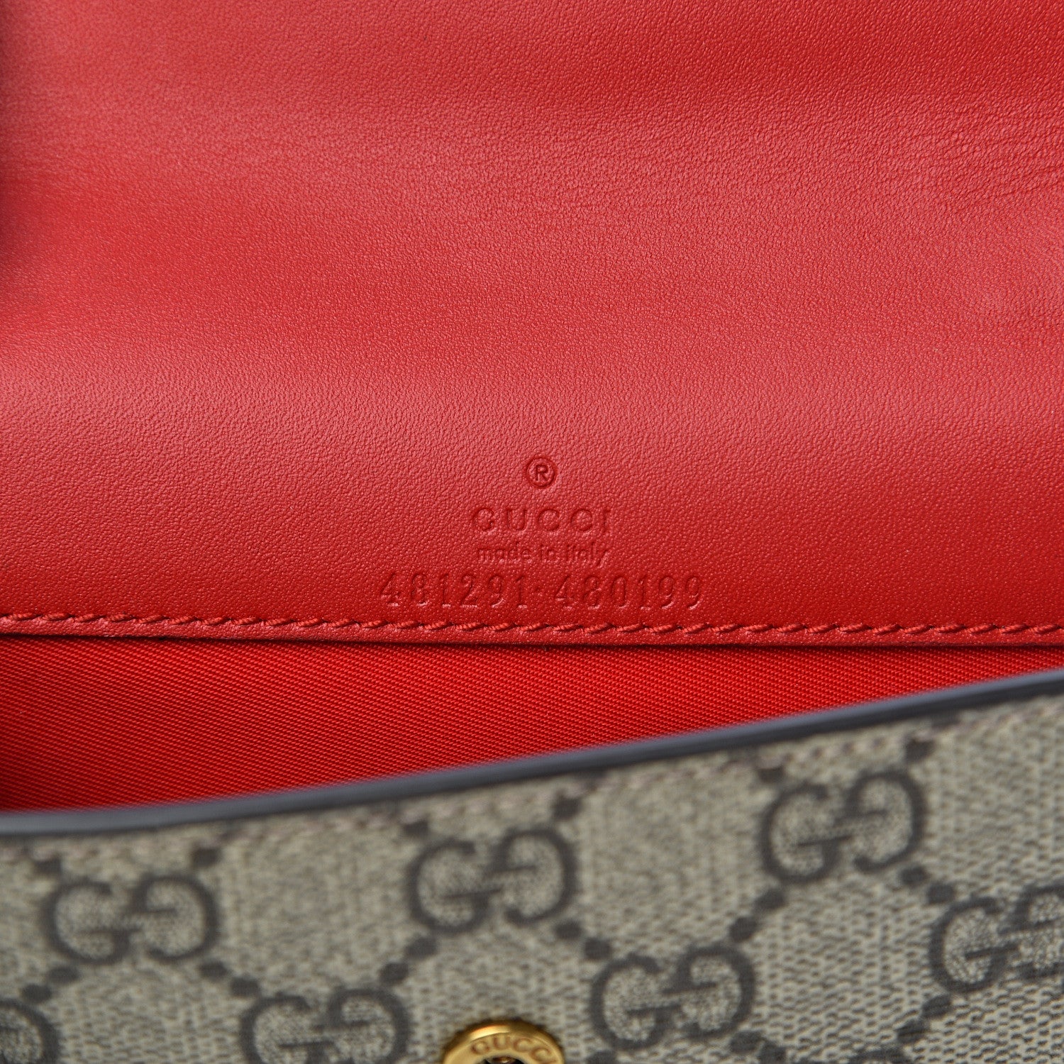 Gucci GG Supreme Monogram Mini Cherry Chain Bag 5 of 8