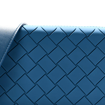 Bottega Veneta Rubber Intrecciato Tech Crossbody Deep Pacific 7 of 9
