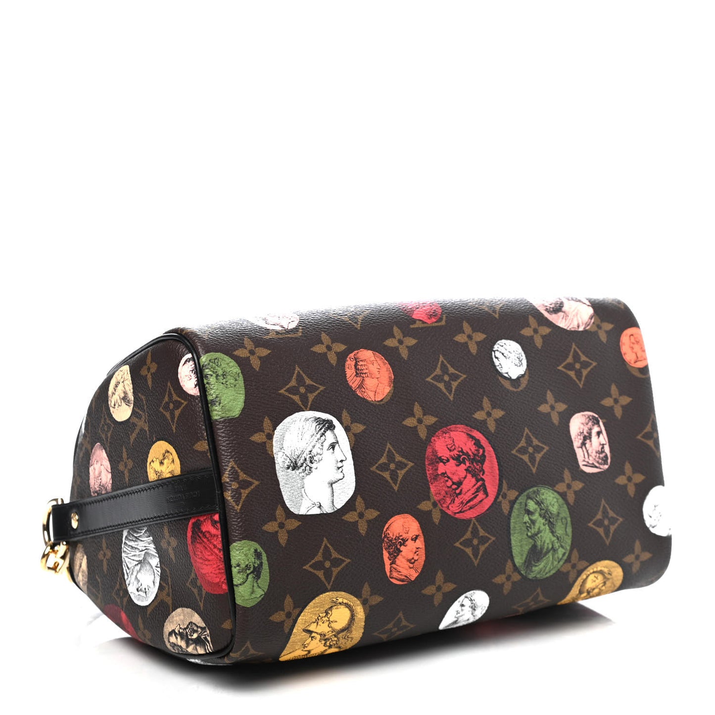 X FORNASETTI Monogram Cameo Speedy Bandouliere 25