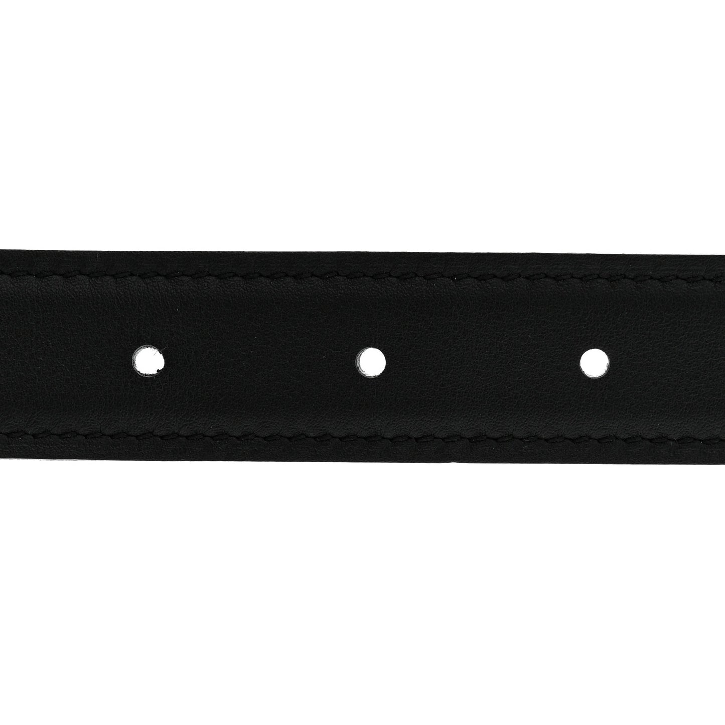 Swift Epsom 24mm Mini H Belt 85 34 Black Etoupe