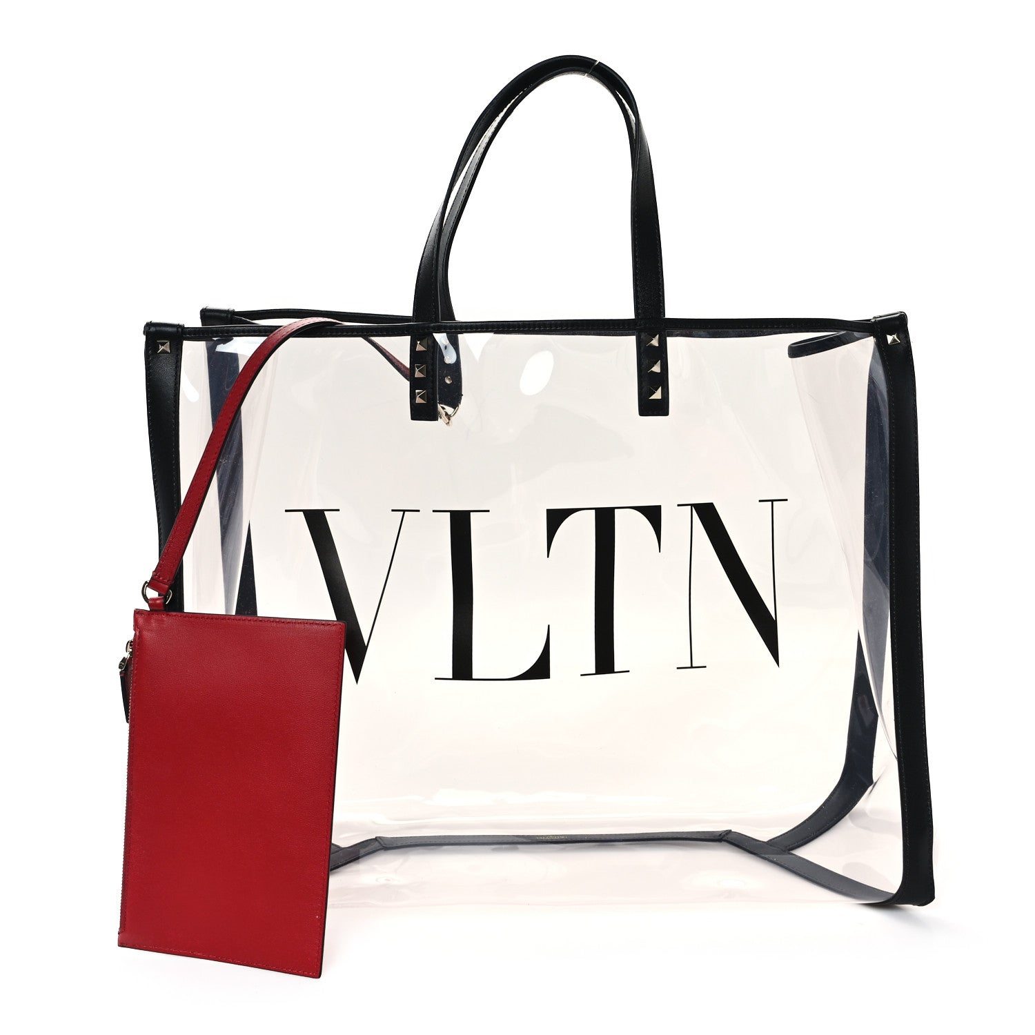 Valentino Garavani Plexy VLTN Large Shopping Bag Transparent 3 of 12