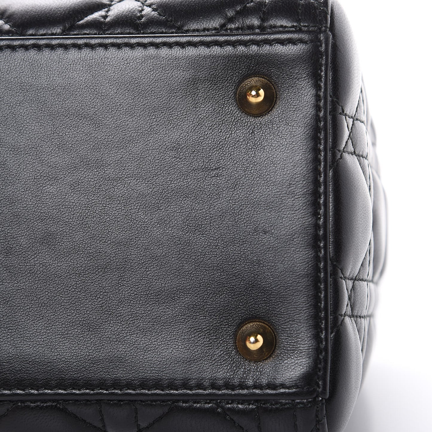 Lambskin Cannage Medium Lady Dior Black