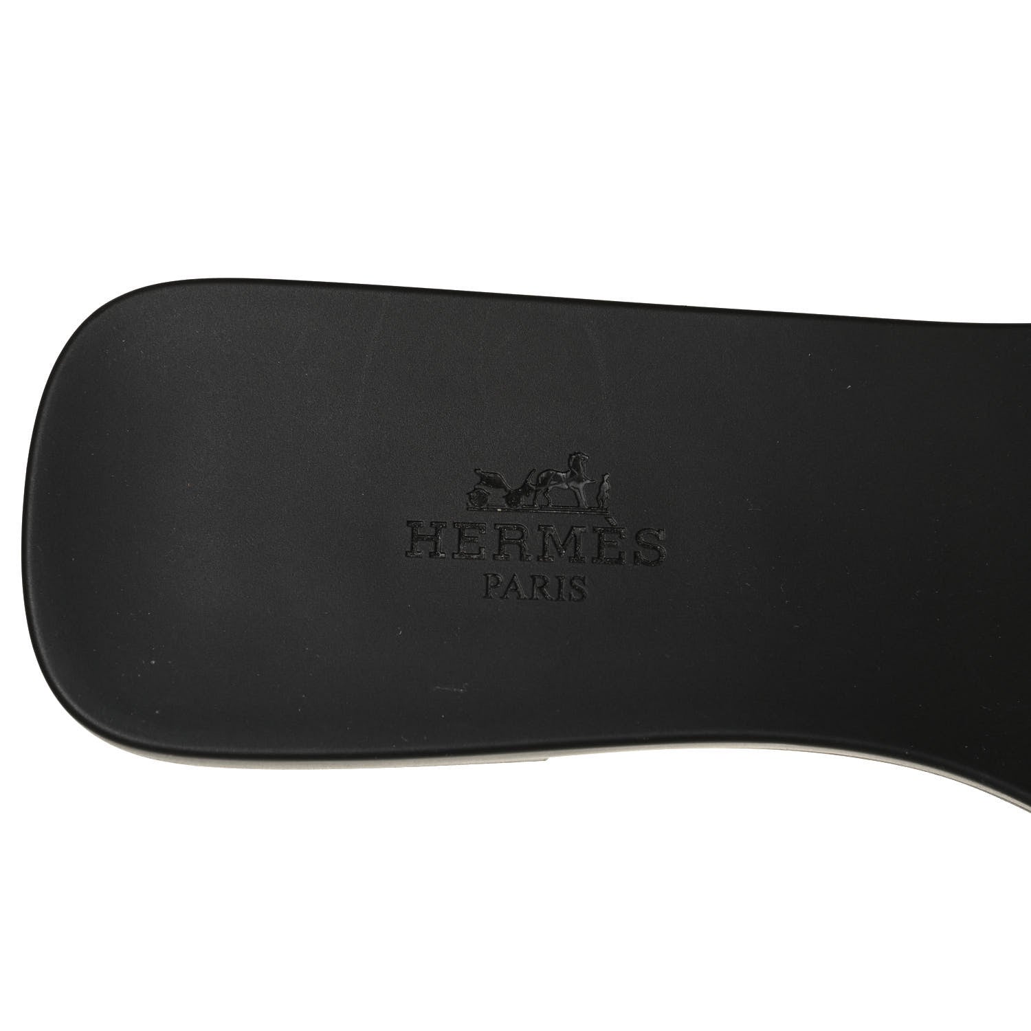 Hermes Rubber Aloha Sandals 37 Black 9 of 11