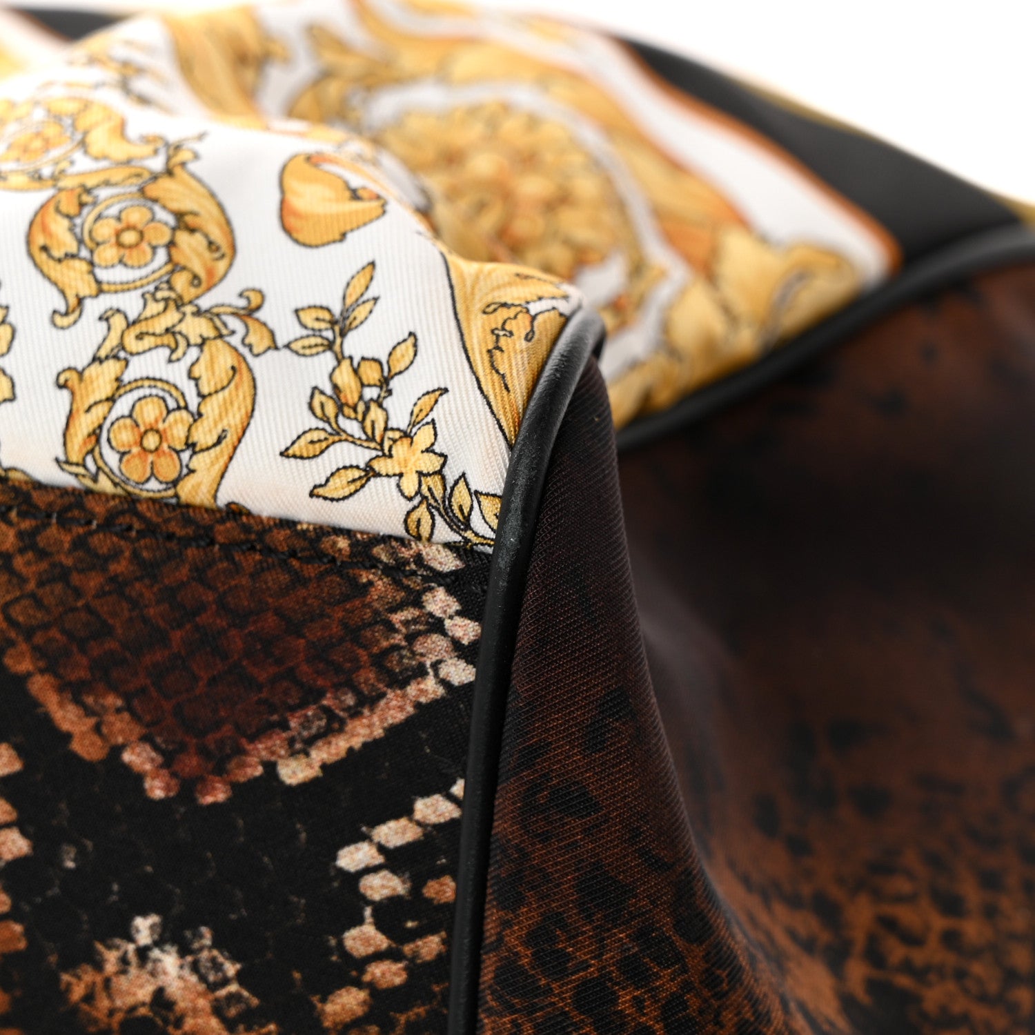 Versace Nylon Baroque Print Duffle Bag Multicolor 11 of 13