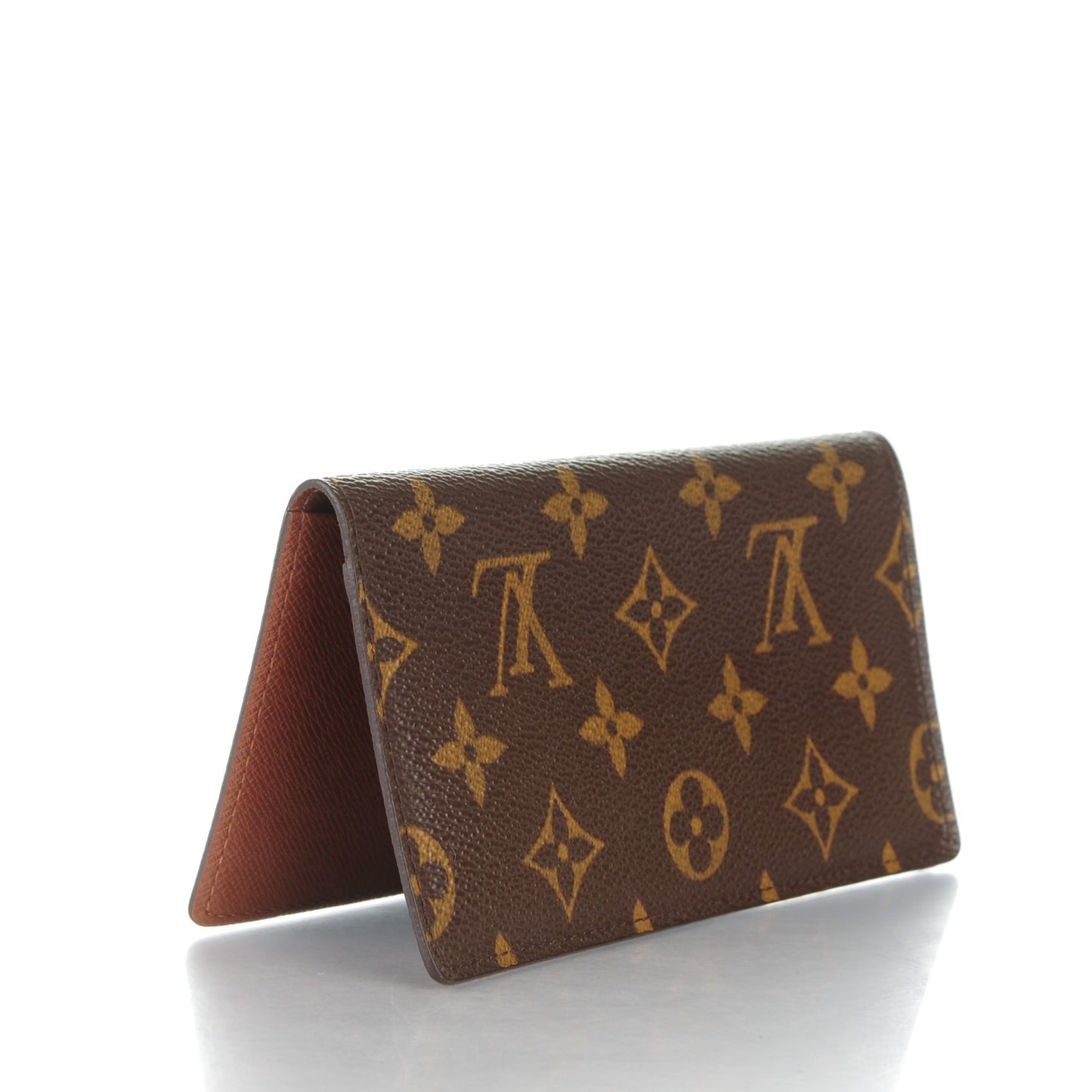 Monogram Simple Checkbook Holder Wallet Cover