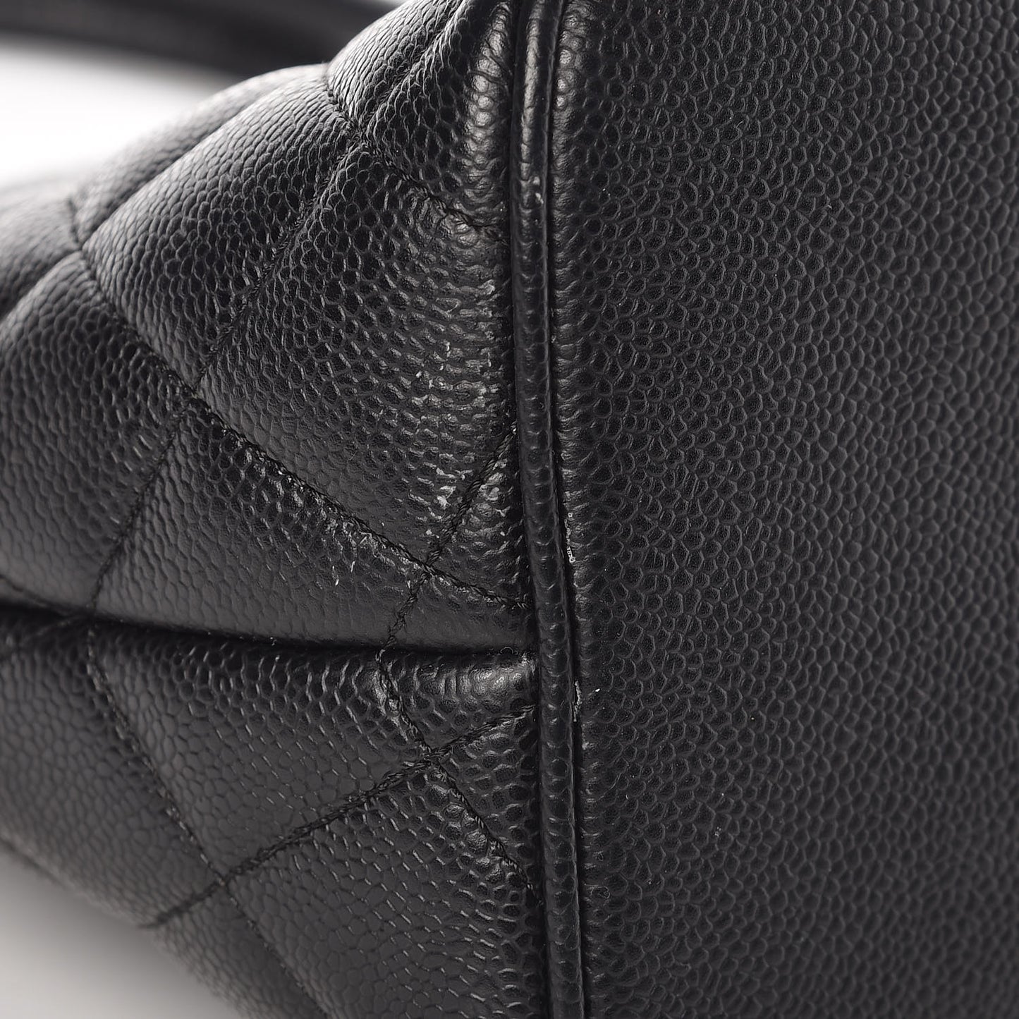 Caviar Quilted Medallion Tote Black