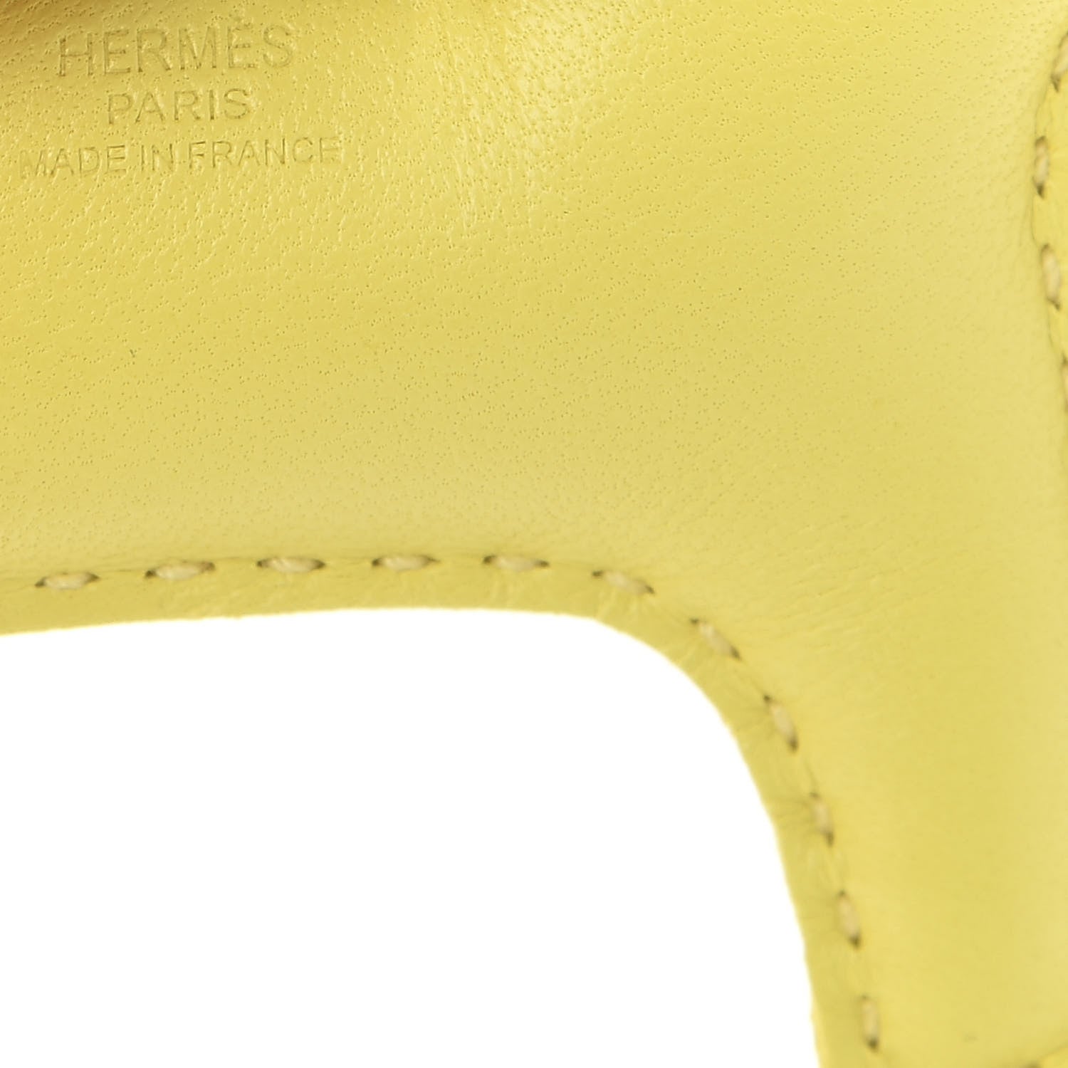 Hermes Milo Lambskin Grigri Rodeo Horse Bag Charm PM Lime Sesame Craie 3 of 5