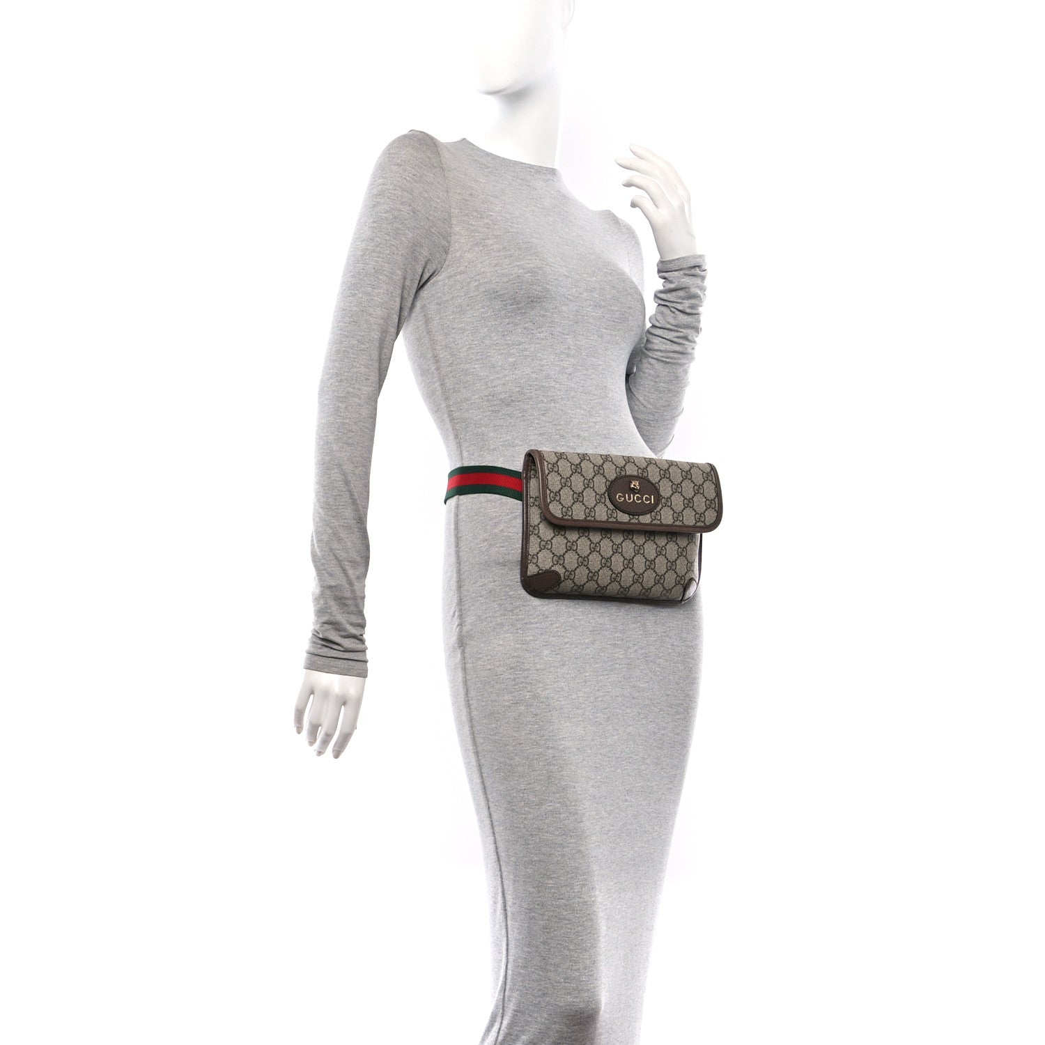 Gucci GG Supreme Monogram Neo Vintage Web Belt Bag Brown 2 of 10