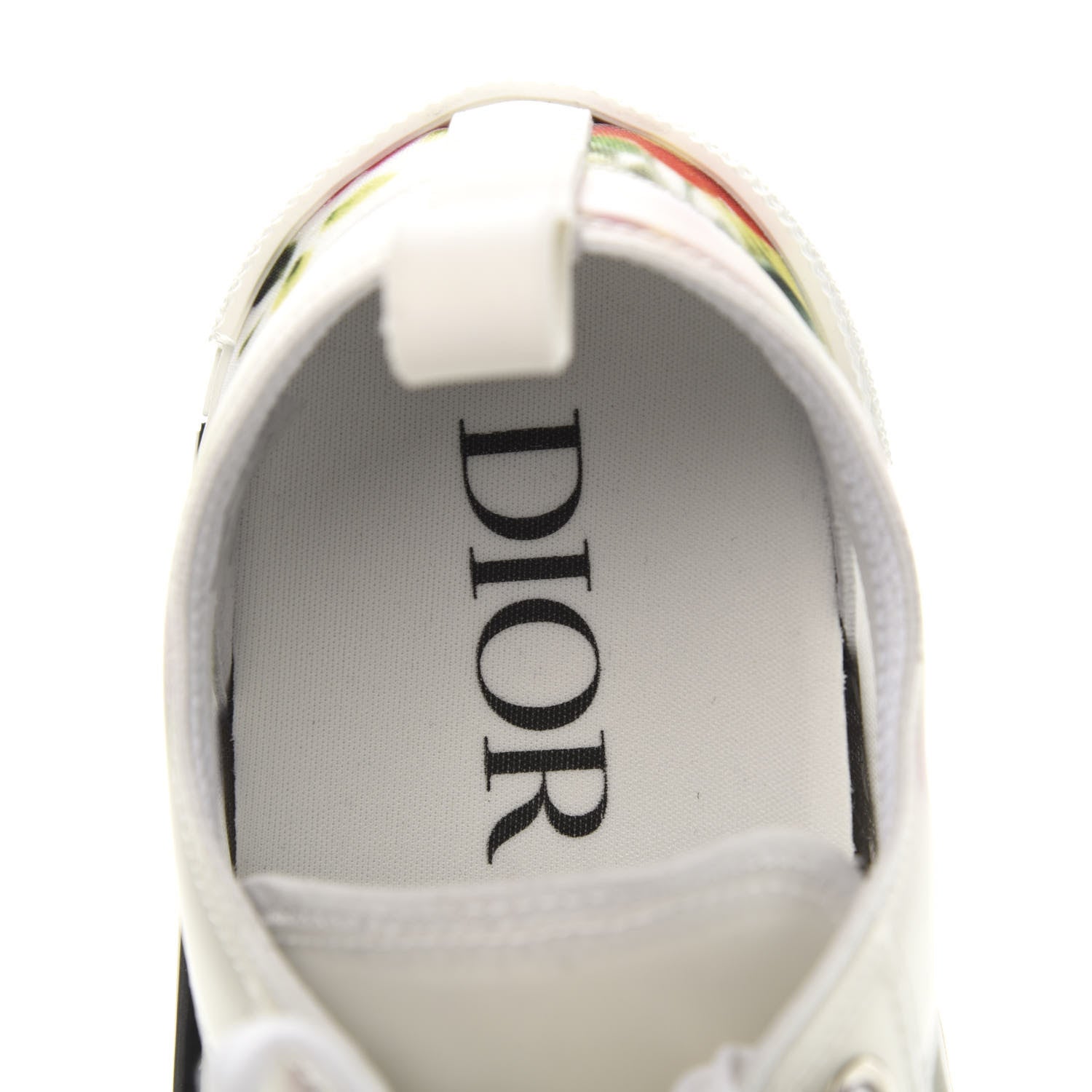 Christian Dior Technical Canvas Flowers B23 Low Top Sneakers 39 White 6 of 9